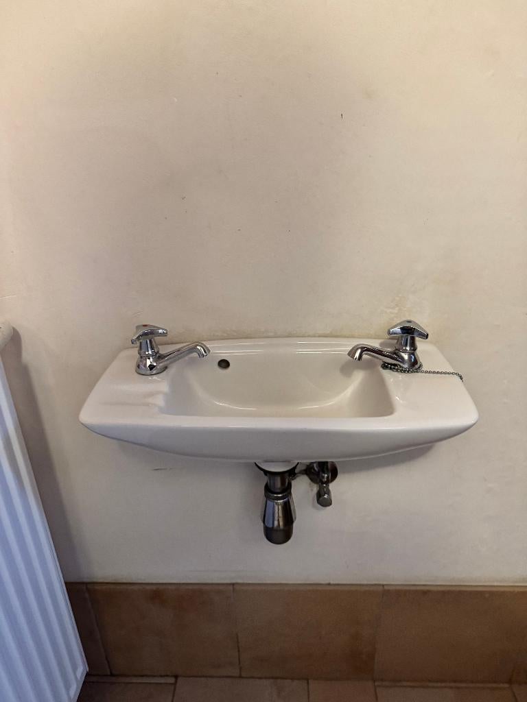 Toilet lavabo, Doe-het-zelf en Bouw, Ophalen, Gebruikt, Steen, Toilet
