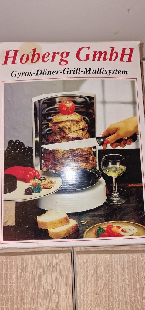 Döner kebab machine 110V roestvrijstalen gas verticale grill, Enlèvement ou Envoi