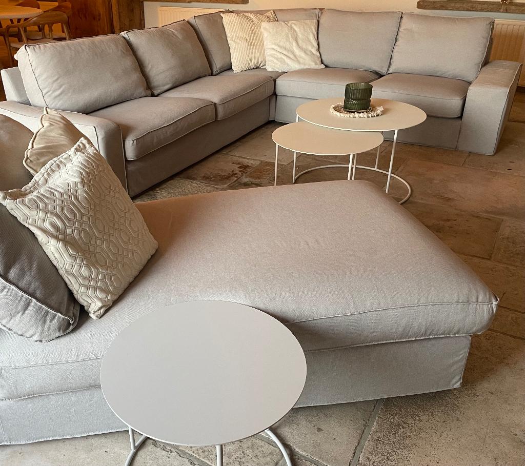 Siège d'angle KIVIK avec 2 places, 3 places et chaise longue, Maison & Meubles, Autres dimensions, 150 cm ou plus, Enlèvement
