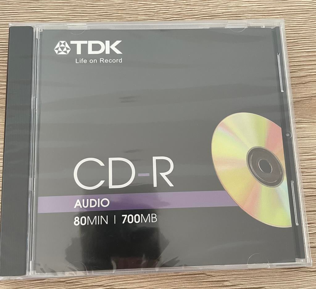 TDK CD-R audio 80min/700mb, Computers en Software, Beschrijfbare discs, Ophalen, Nieuw, Cd, TDK