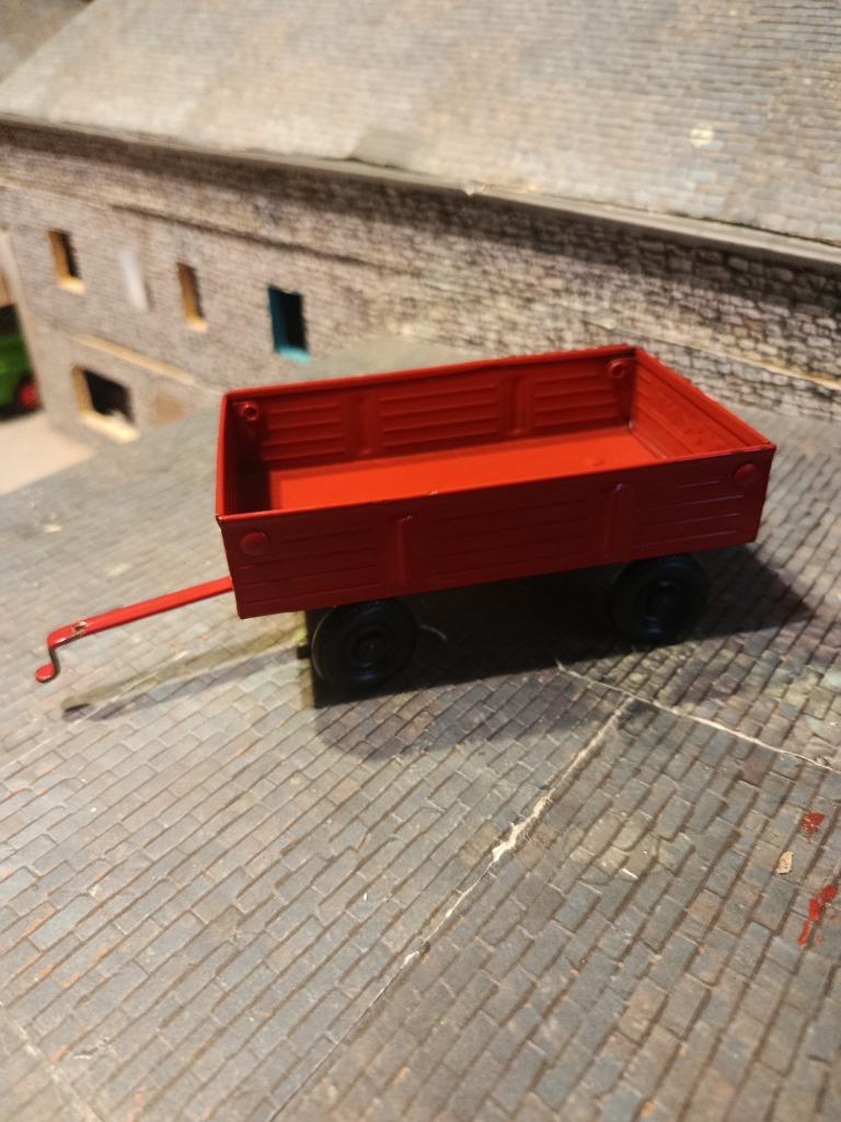 Remorque rouge vintage Ertl, Hobby & Loisirs créatifs, Voitures miniatures | 1:32, Utilisé, Tracteur et Agriculture, ERTL, Enlèvement ou Envoi