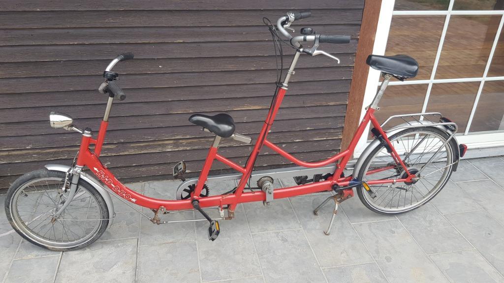 Ouder Kind tandem HJD met vrijloop, Fietsen en Brommers, Ophalen, Gebruikt, Minder dan 10 versnellingen