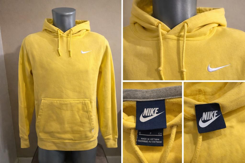 Nike hoodie geel met logo – S, Verzenden, Zo goed als nieuw, Maat 46 (S) of kleiner, Wit