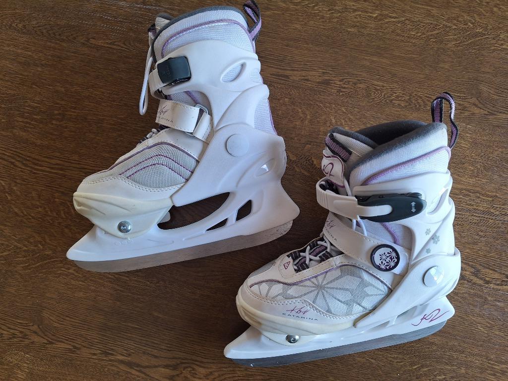 Ijsschaatsen verstelbaar 32-35, Sport en Fitness, Schaatsen, Ophalen of Verzenden, Zo goed als nieuw