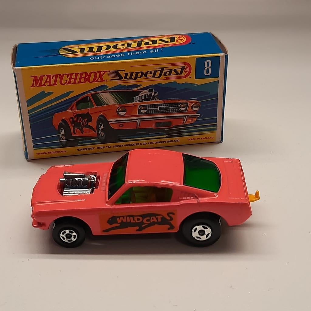 MATCHBOX SUPERFAST NEW N8 WILDCAT MUSTANG *MIB*, Enlèvement, Neuf, Voiture, Matchbox