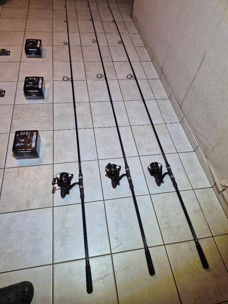 3 Shakespeare Cypry Karperhengel 13ft +Progolic Element 6000, Sports nautiques & Bateaux, Pêche à la ligne | Carpes, Comme neuf