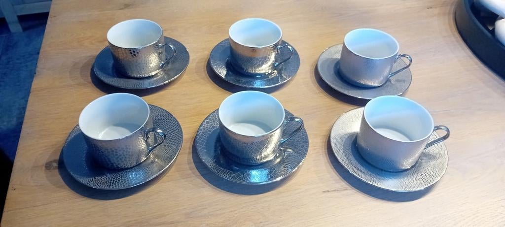 6 tasses et 6 sous assiettes maison du monde, Enlèvement