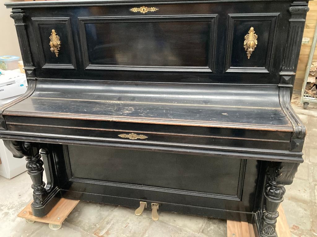 Buffetpiano, Muziek en Instrumenten, Piano's, Ophalen, Gebruikt, Zwart, Piano