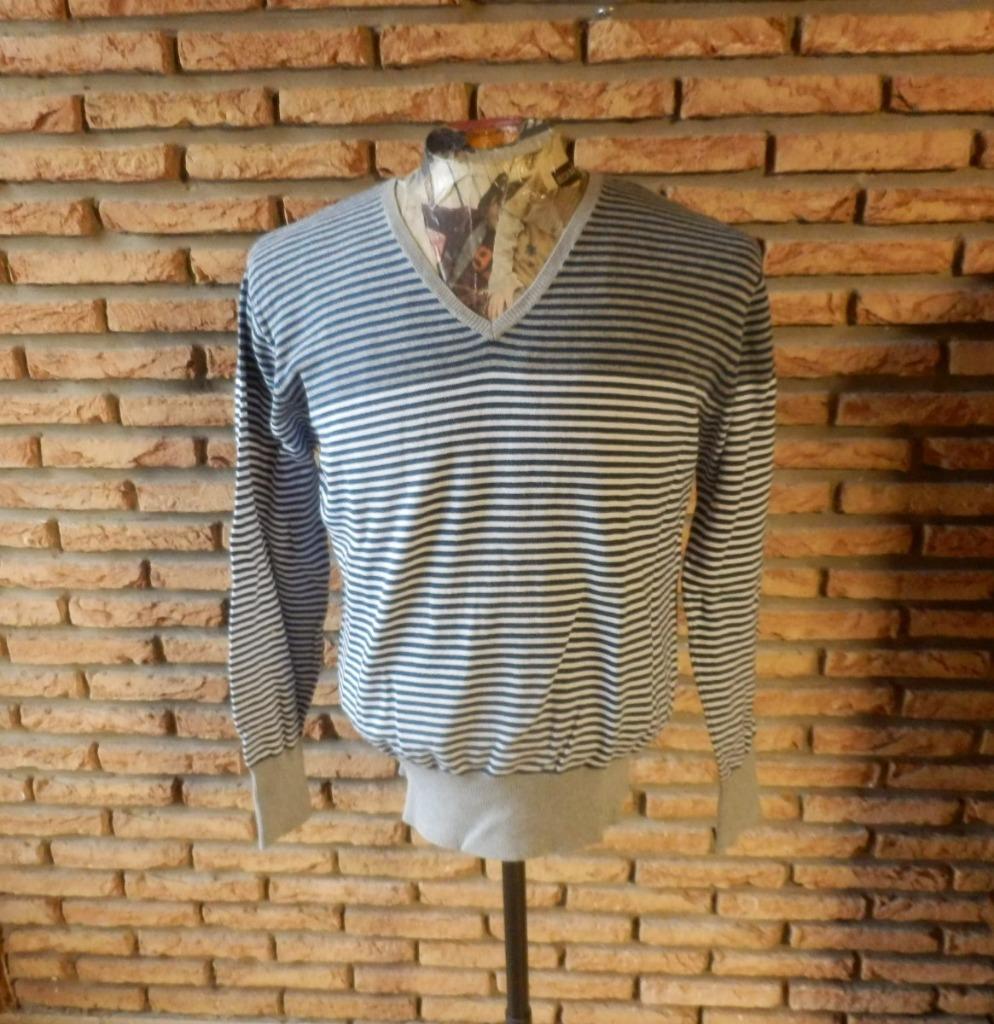 (26) -pull homme t.M gris bleu - zara man -, Kleding | Heren, Truien en Vesten, Maat 48/50 (M), Ophalen of Verzenden, Zo goed als nieuw