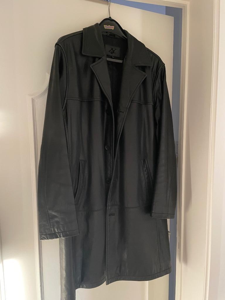 Lange lederen jas, Kleding | Heren, Ophalen, Zwart, Maat 56/58 (XL), 4You