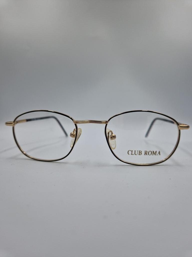 Vintage brilmontuur club roma 18k gold plated, Handtassen en Accessoires, Zonnebrillen en Brillen | Heren, Ophalen of Verzenden