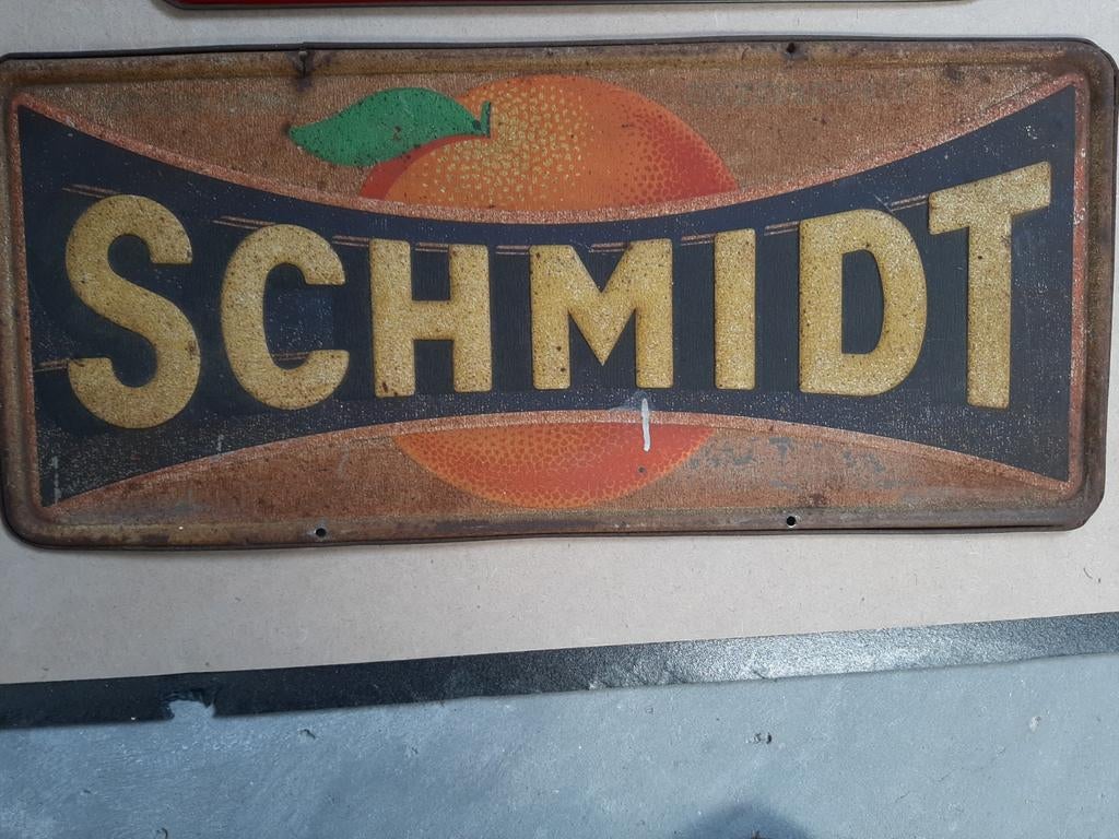 Reclame bordje Schmidt, Ophalen of Verzenden