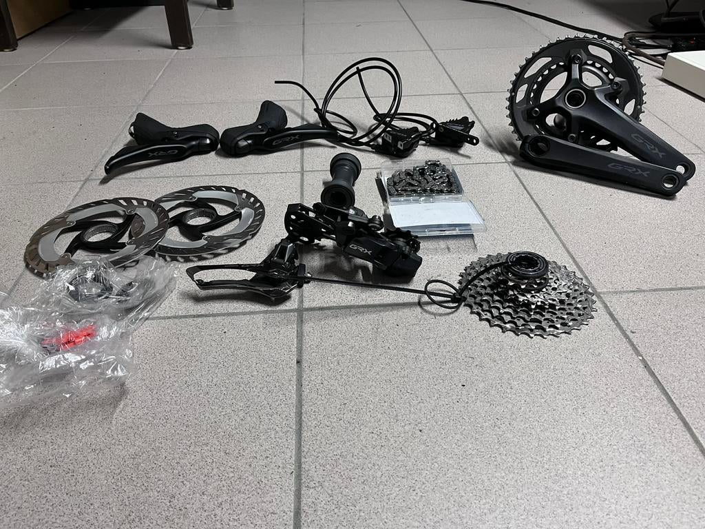 Shimano GRX 2x12 (1 jaar gebruikt), Fietsen en Brommers, Fietsonderdelen, Ophalen, Gebruikt