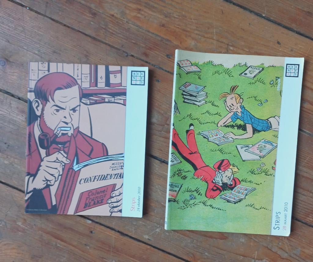 twee veilingcatalogen Bernaerts 2010 Willy Vandersteen, Ophalen of Verzenden