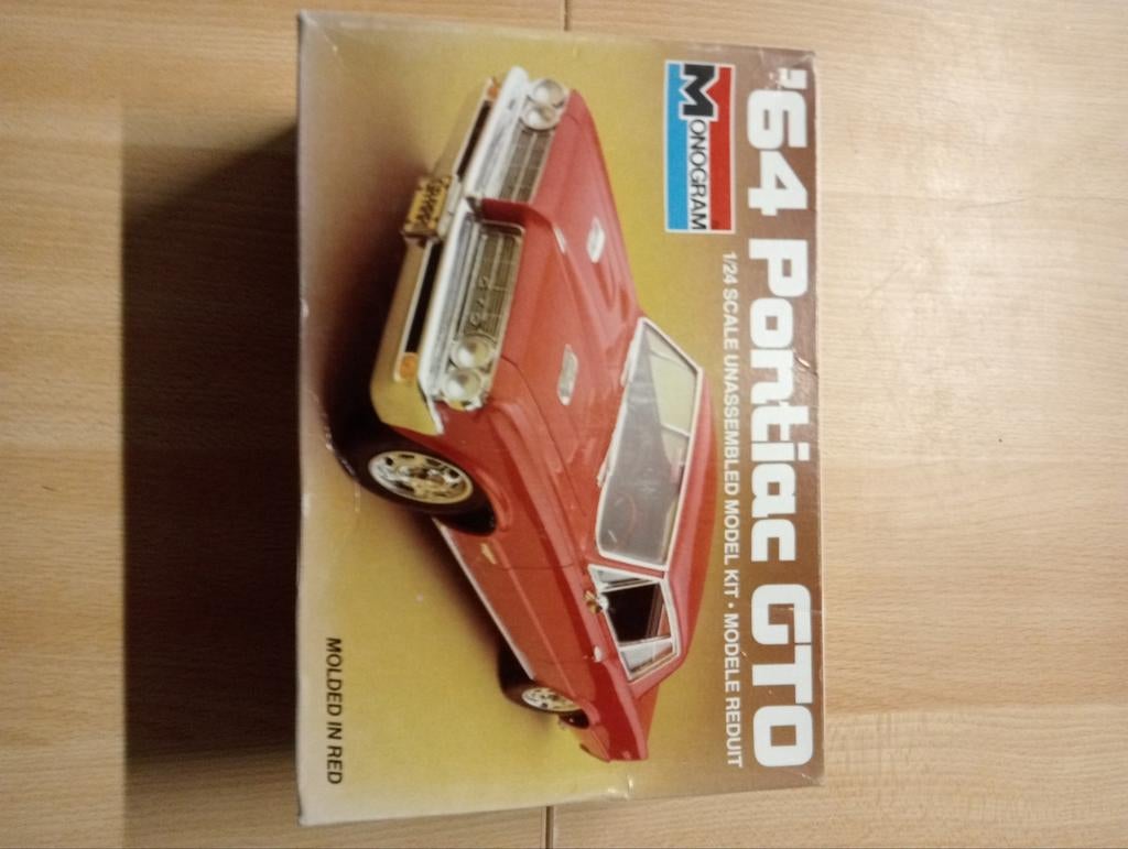 Monogram 64 Pontiac gto nieuwstaat ., Hobby en Vrije tijd, Modelbouw | Auto's en Voertuigen, Ophalen of Verzenden, Zo goed als nieuw