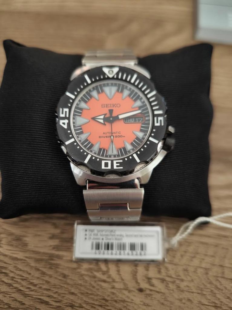 Monstre Seiko Orange monster Acier Ø42mm SRP315 K2, Enlèvement ou Envoi, Comme neuf, Orange, Seiko