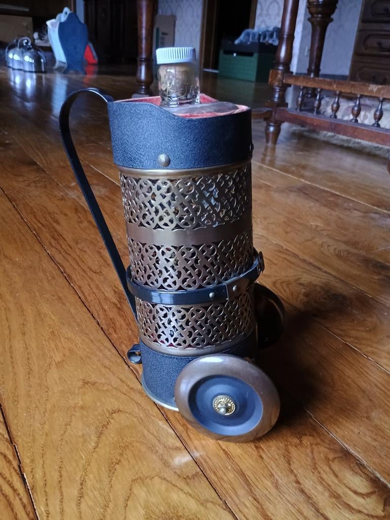 Vintage golftas drankhouder met ingebouwde muziekdoos, Ophalen of Verzenden