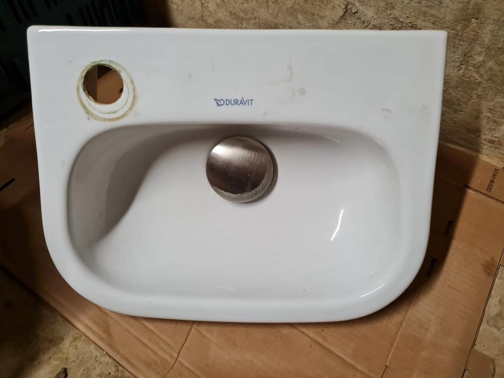 Kleine lavabo, Ophalen, Gebruikt