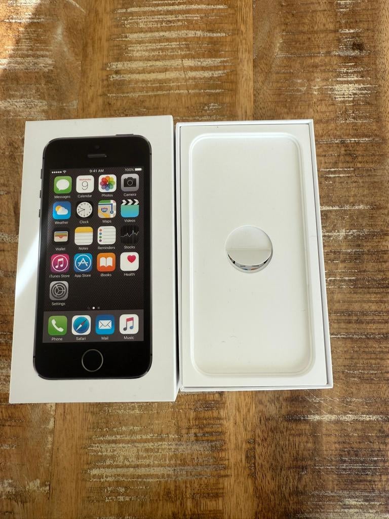 Boîte pour iPhone 5S avec écouteurs en parfait état, Neuf, Geen idee, Geen idee, IPhone 5S