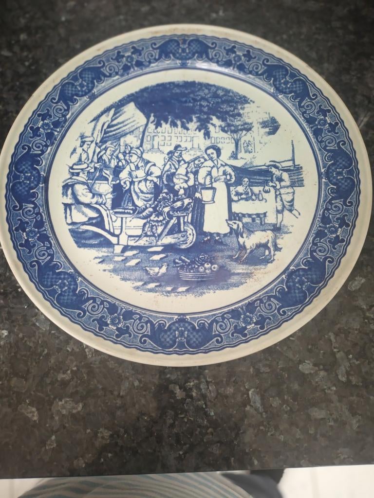 1 Belle Assiette Delfts  signé  15€, Antiquités & Art, Enlèvement