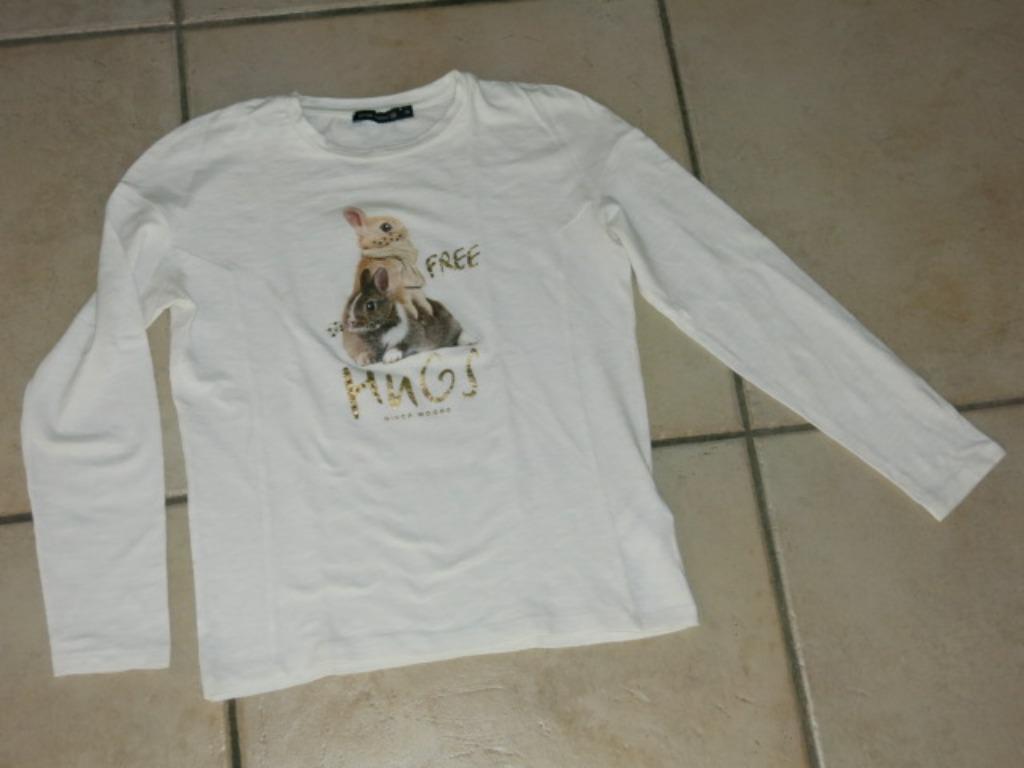 Witte longsleeve River Woods, 10 jaar, Kinderen en Baby's, Kinderkleding | Maat 140, Ophalen, Gebruikt, River Woods, Meisje