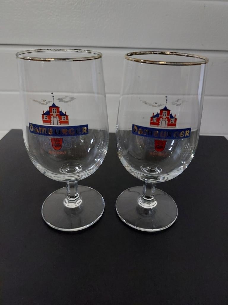 Ancien verre à bière Damburger Bocheld, Collections, Verres & Petits Verres, Enlèvement ou Envoi, Comme neuf, Verre à bière