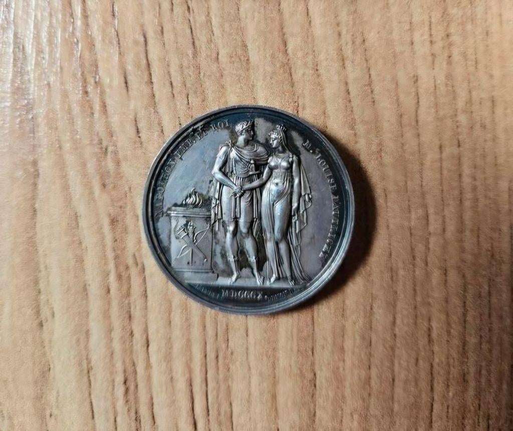 1810 Huwelijkspenning Napoleon I en marie louise Oostenrijk, Postzegels en Munten, Ophalen, Oostenrijk