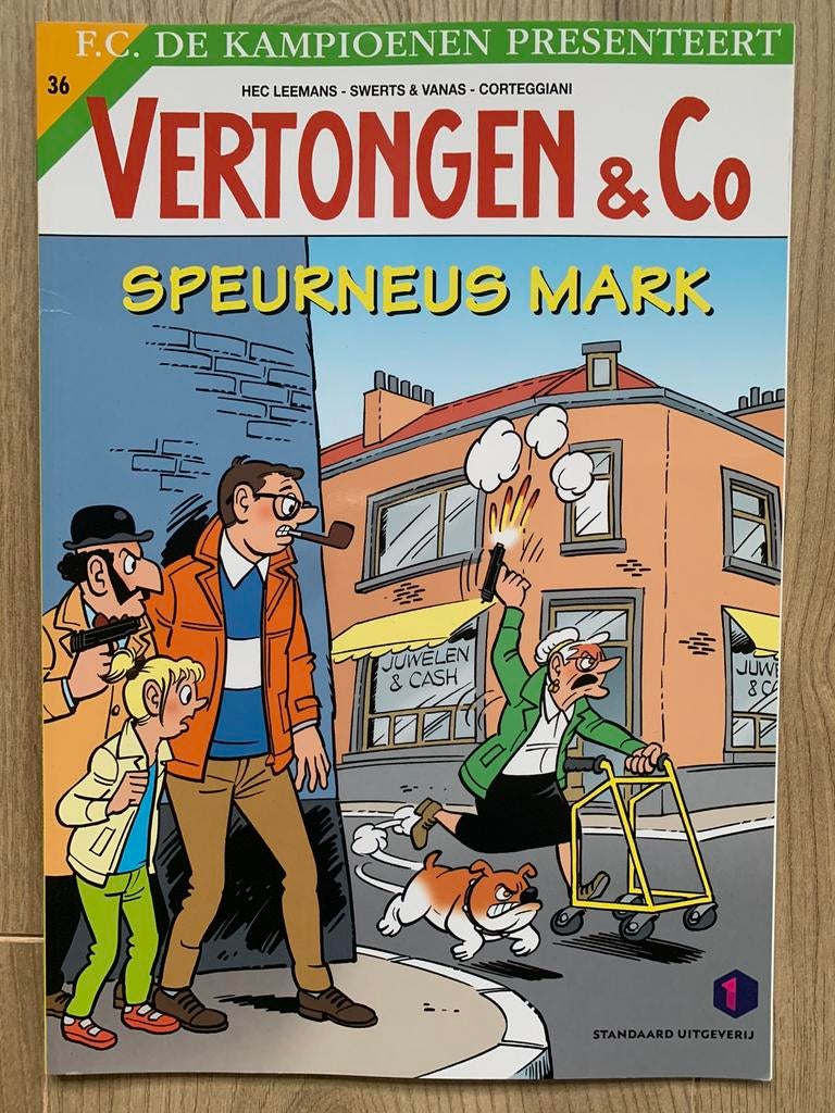 Strip Vertonghen & Co: Speurneus Mark, Eén stripboek, Hec Leemans, Ophalen of Verzenden, Zo goed als nieuw
