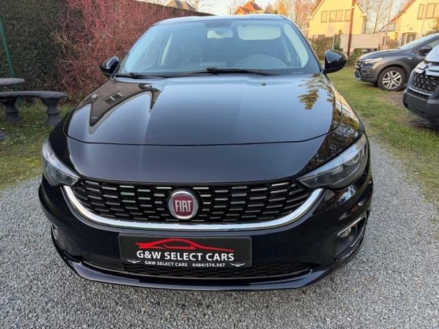 Fiat Tipo 1.4 *Lounge*12/2020*27.700km*Garantie*Topstaat!!, Auto's, Zwart, Leder, Bedrijf, USB