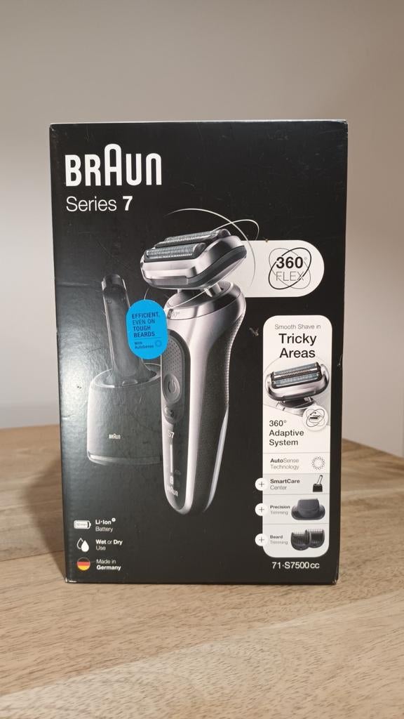 Braun Series 7 360 Flex  smooth shave - complete edition, Elektronische apparatuur, Persoonlijke Verzorgingsapparatuur, Nieuw