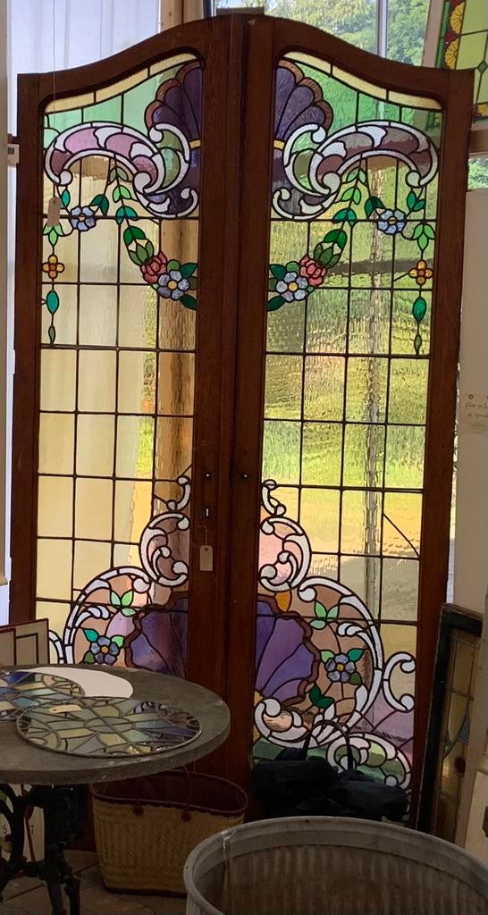 Glas in lood deuren en ramen, Enlèvement, Comme neuf