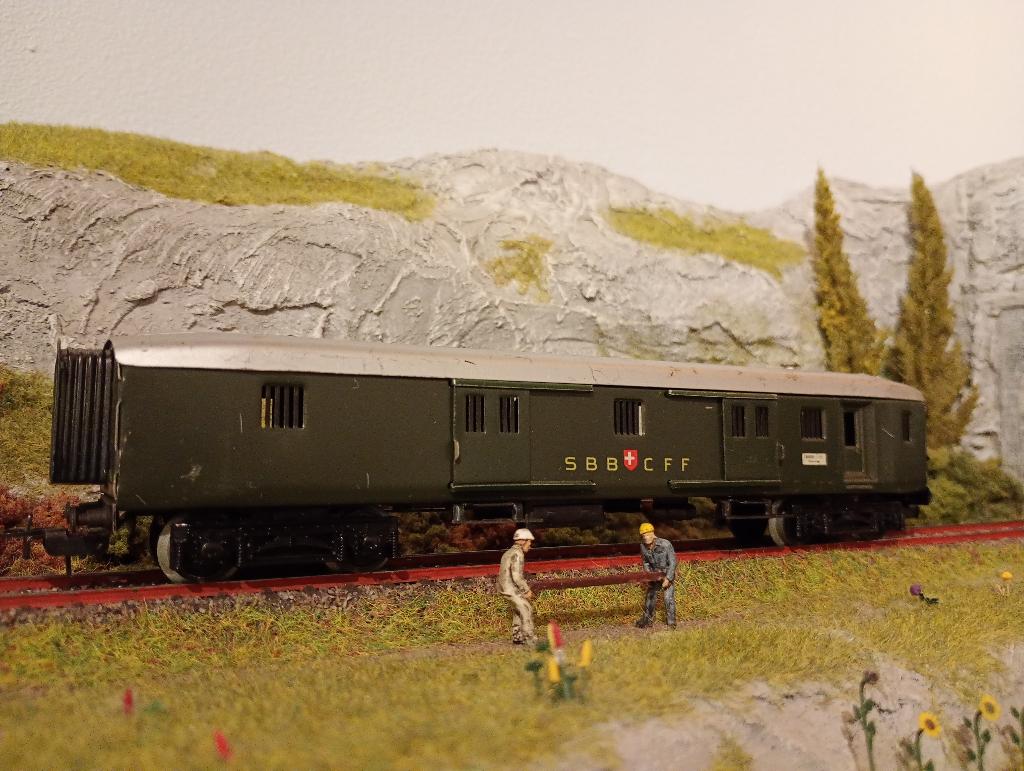 Marklin fourgon CFF/SBB réf 4017, Hobby & Loisirs créatifs, Trains miniatures | HO, Courant alternatif, Wagon, Enlèvement, Utilisé