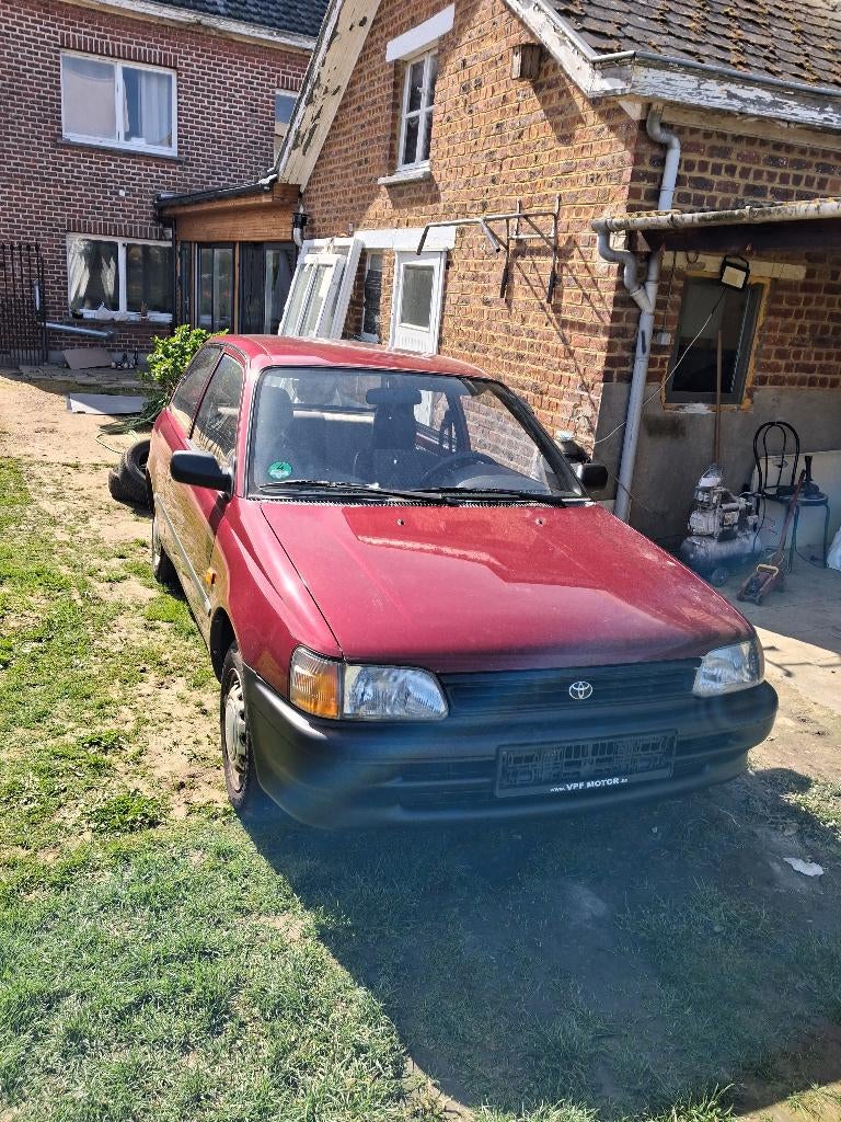 Toyota Starlet 1992,AUTOMAAT,Benzine,trekhaak,, Autos, Rouge, Achat, 1298 cm³, Attache-remorque