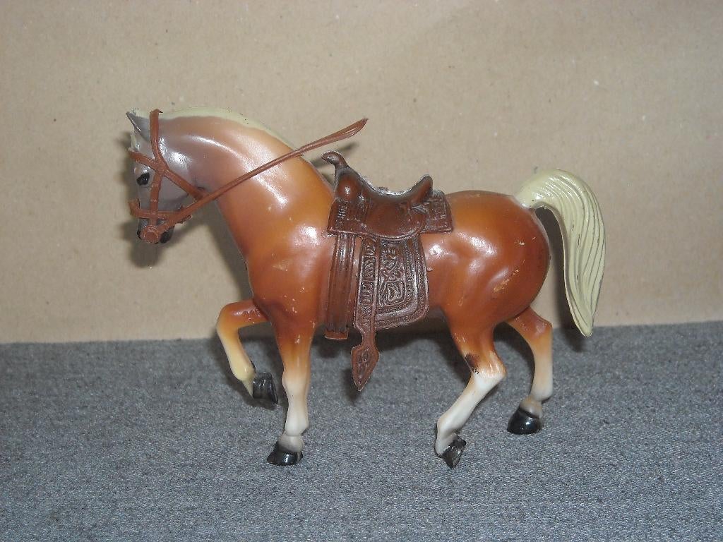 Lundby paard met blonde manen, Collections, Maisons de poupées & Accessoires, Enlèvement ou Envoi, Utilisé