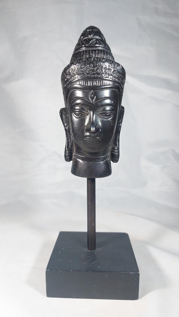 Tête de Bouddha sur un support standard de 22 cm, Enlèvement ou Envoi