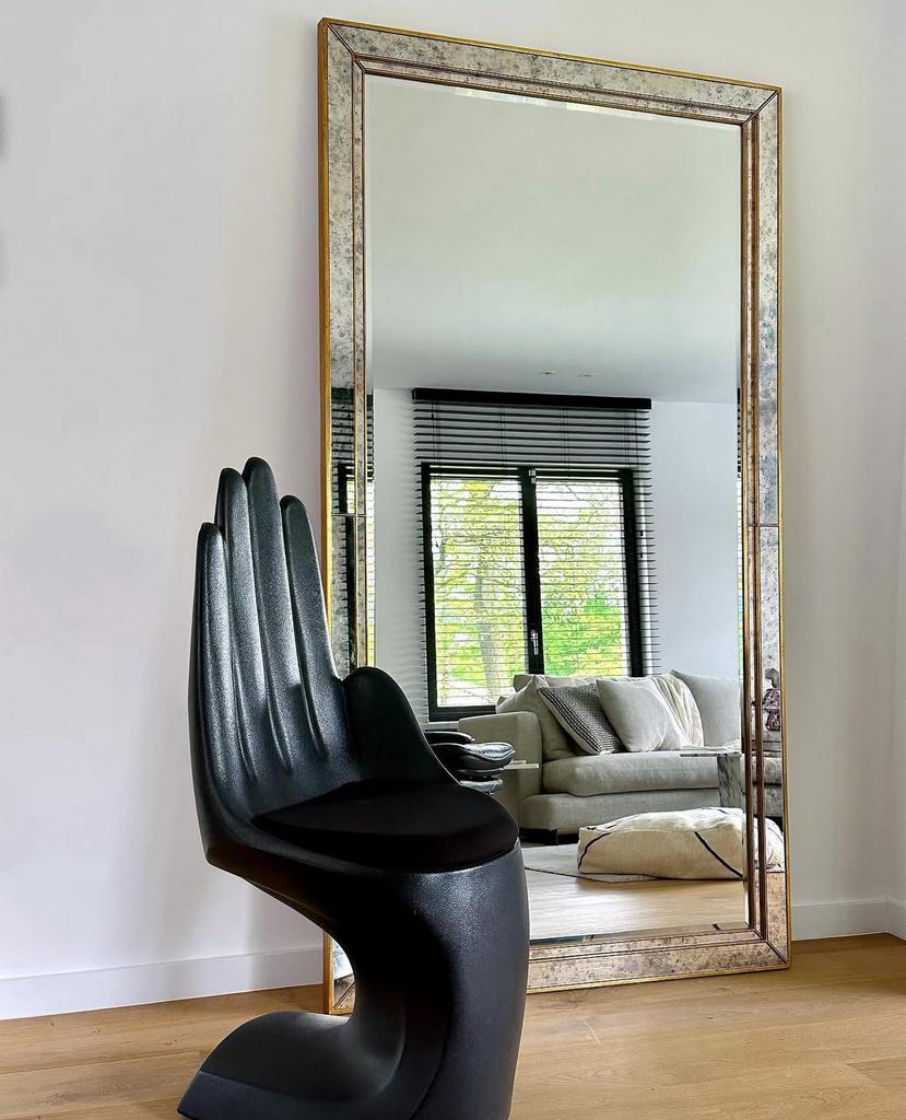 Vintage Spiegel, Huis en Inrichting, Woonaccessoires | Spiegels, Ophalen, Zo goed als nieuw, Rechthoekig