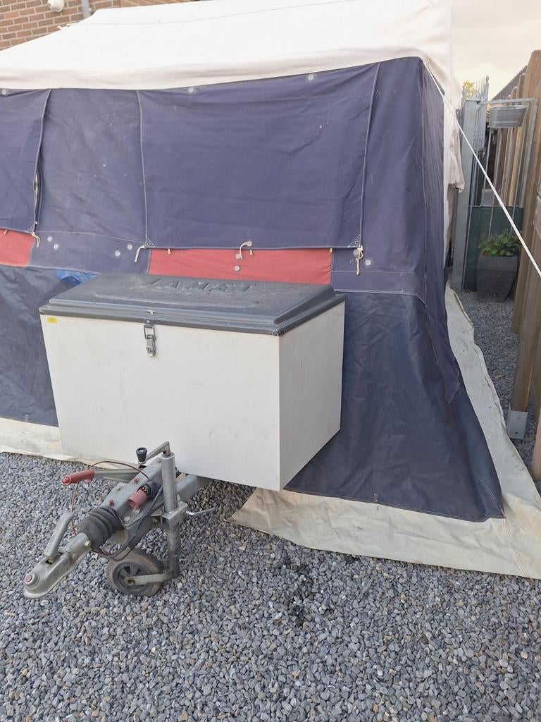 Vouwwagen Jamet bj 2000, Caravans en Kamperen, Caravans, Particulier, tot en met 5, Disselslot, Kluisje, Luifel, Reservewiel, Uitbouw voortent