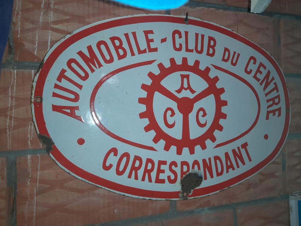 Emaille bord automobil, Ophalen of Verzenden