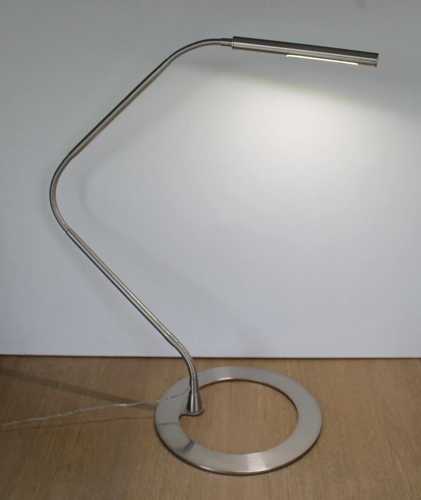Paulmann LED bureaulamp 'Plaza' 749.95, 50 tot 75 cm, Zo goed als nieuw, Metaal, Retro, design, space age, vintage, mid century, modern