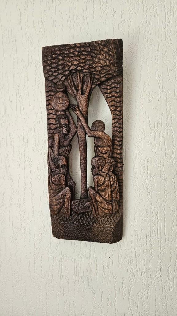 handgesneden houten wanddecoratie Heverlee, Ophalen of Verzenden