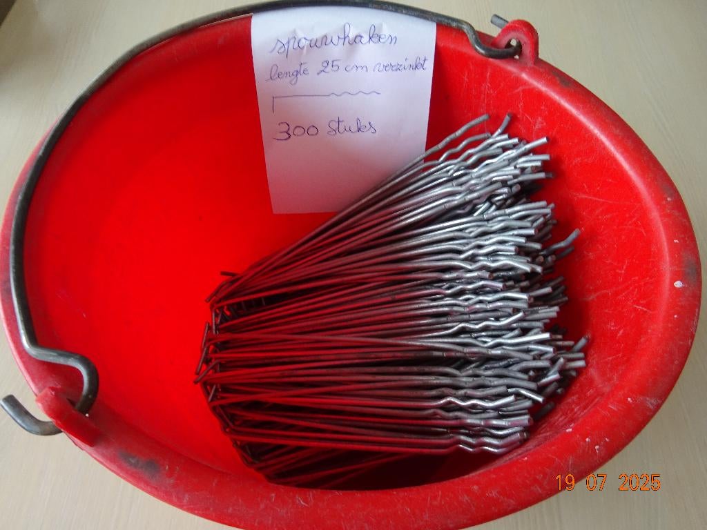 rechte spouwhaken verzinkt gratis zakje isolatieclips, Enlèvement, Neuf