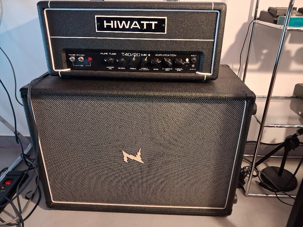 Dr Z cab + Hiwatt T40/20 head, Muziek en Instrumenten, Versterkers | Bas en Gitaar, Ophalen, Gebruikt, Minder dan 50 watt