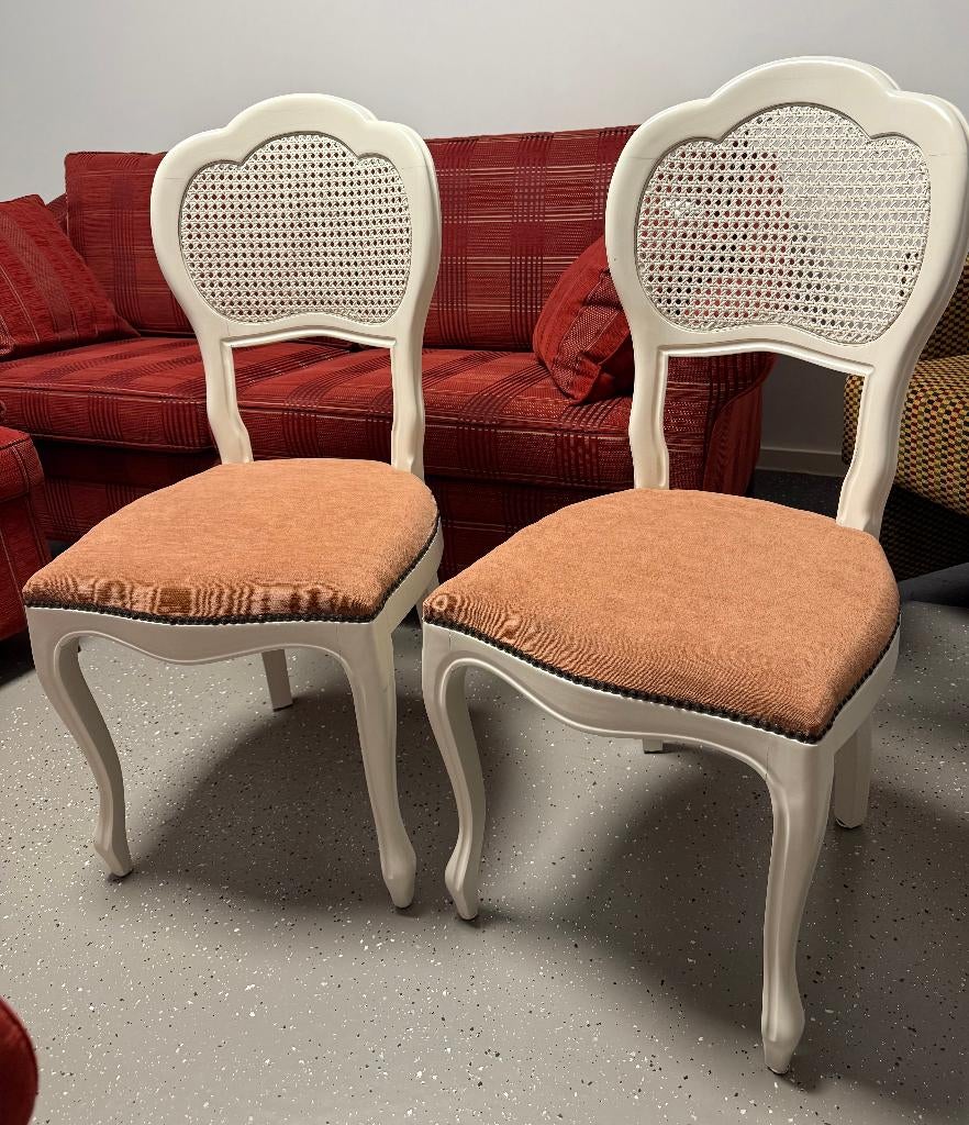 2 st Lodewijk stoeltjes Queen ann stoeltjes, Ophalen of Verzenden, Zo goed als nieuw, Queen ann lodewijk barok