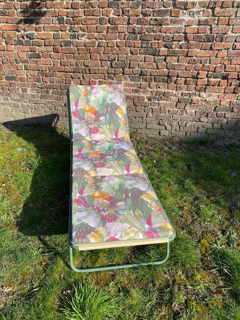 Ligbed tuin, Tuin en Terras, Ophalen, Gebruikt, Metaal, Inklapbaar