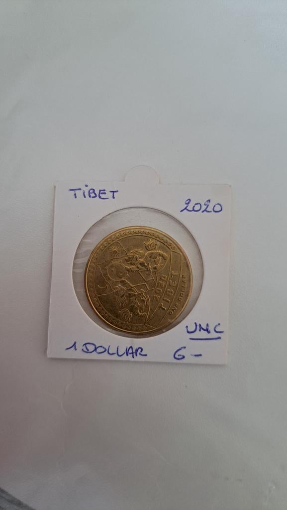 Tibet 1 dollar 2020 UNC, Timbres & Monnaies, Monnaies | Asie, Enlèvement ou Envoi