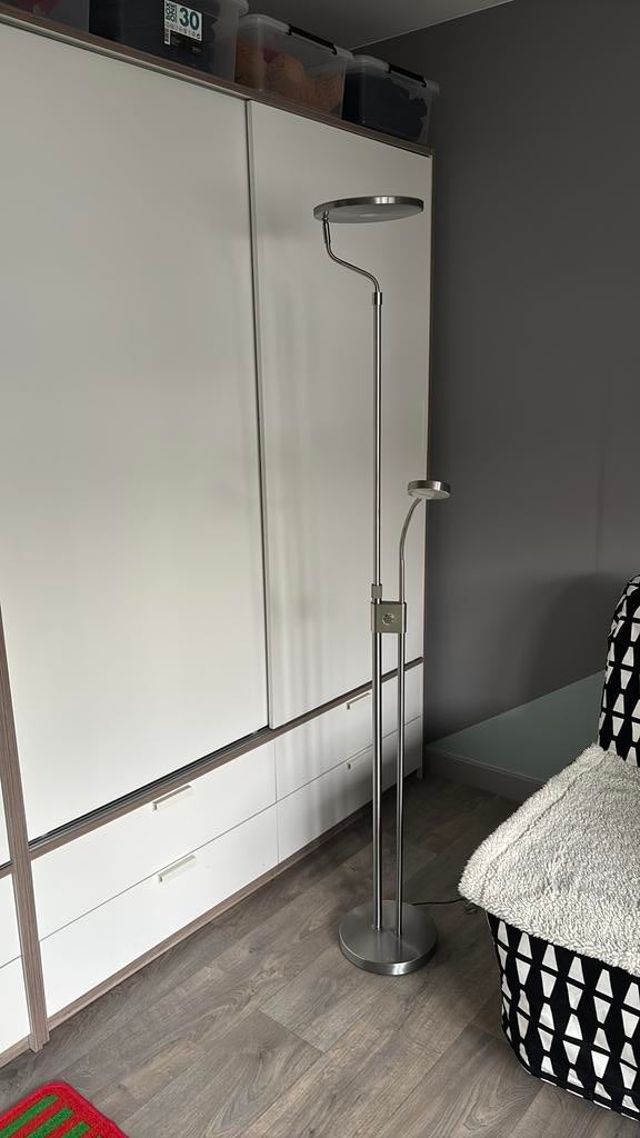 Vloer/ staande led leeslamp, Ophalen, Gebruikt