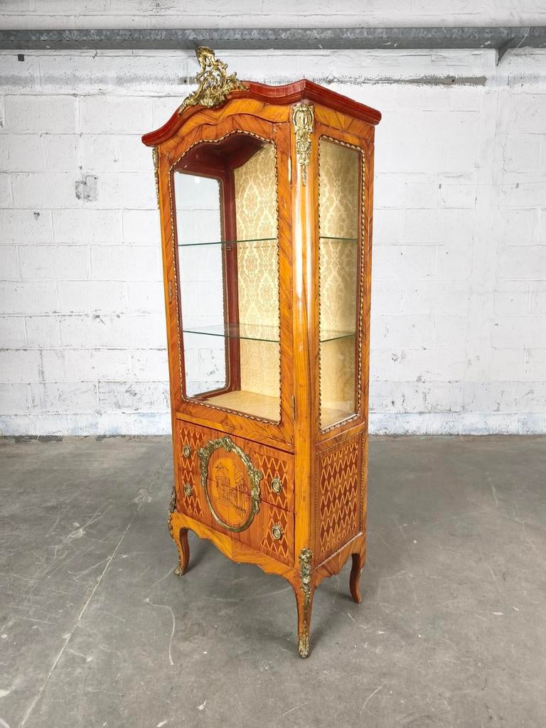 Vintrinekast in Louis XV stijl, Huis en Inrichting, Kasten | Overige, Ophalen, ., ., .