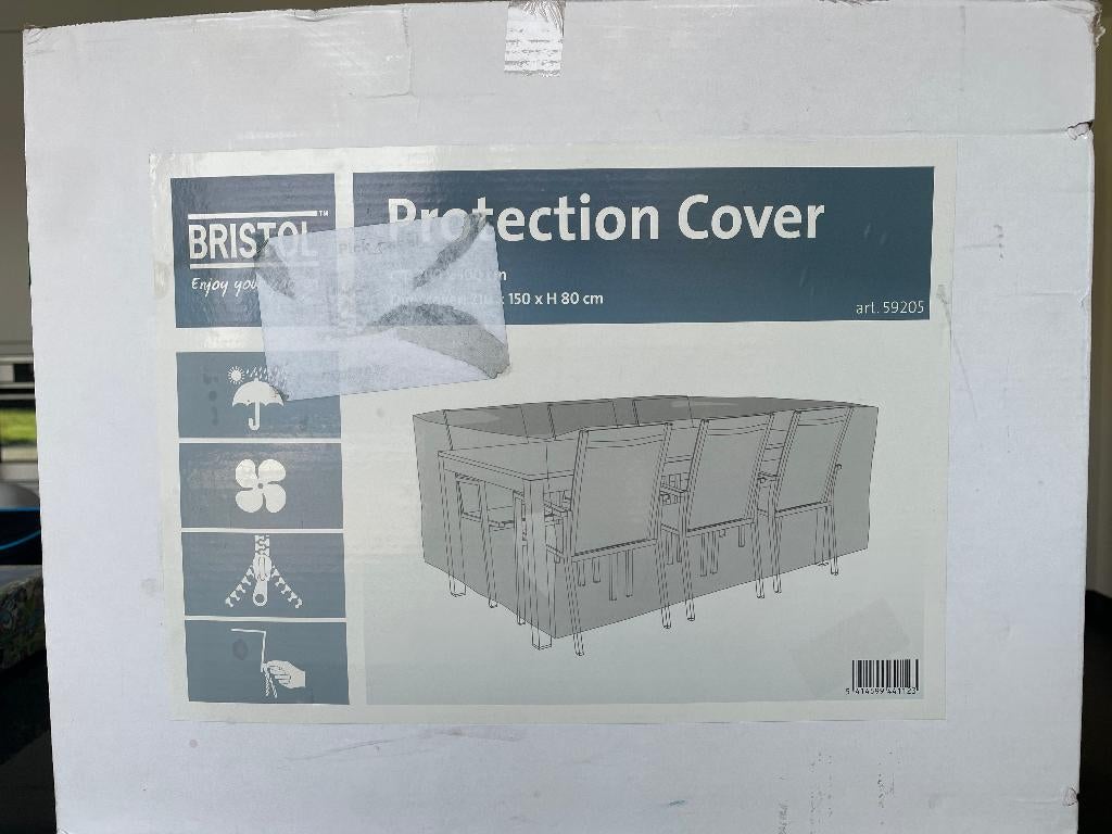 Housse de table Bristol 210x150x80 - Exterioo, Jardin & Terrasse, Enlèvement ou Envoi, Neuf