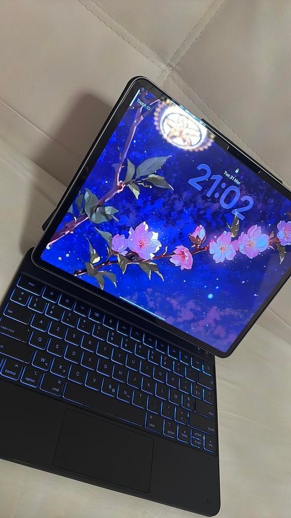 iPad Air 13 pouces M3 + clavier + accessoires - TOP état, Neuf, Gris, Apple iPad Air, 13 pouces ou plus