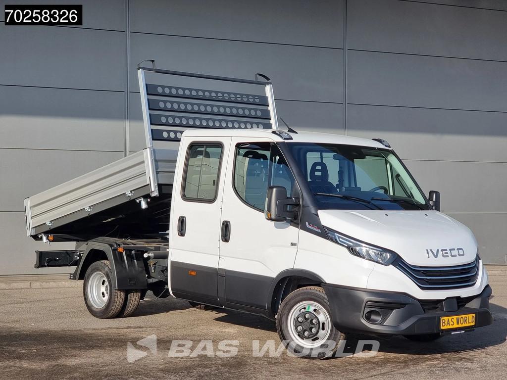 Iveco Daily 35C21 BPM VRIJ! 3-Zijdige Kipper Dubbel Cabine 2, Auto's, Bestelwagens en Lichte vracht, Stof, 4 cilinders, Iveco